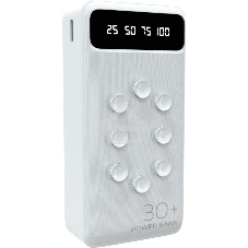 Портативный аккумулятор 30000mAh Smart 2USB 2.1A More choice PB42S-30, белый