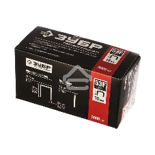 Скобы для степлера плоские Зубр 10 мм тип 53F, 5000 шт