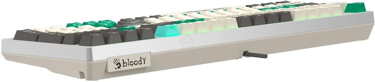 Клавиатура A4Tech Bloody S98 Pixels Green проводная USB белый/бежевый