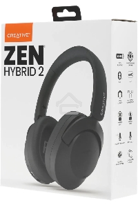 Гарнитура мониторные Creative Zen Hybrid 2 черный 1.2м  беспроводные bluetooth оголовье
