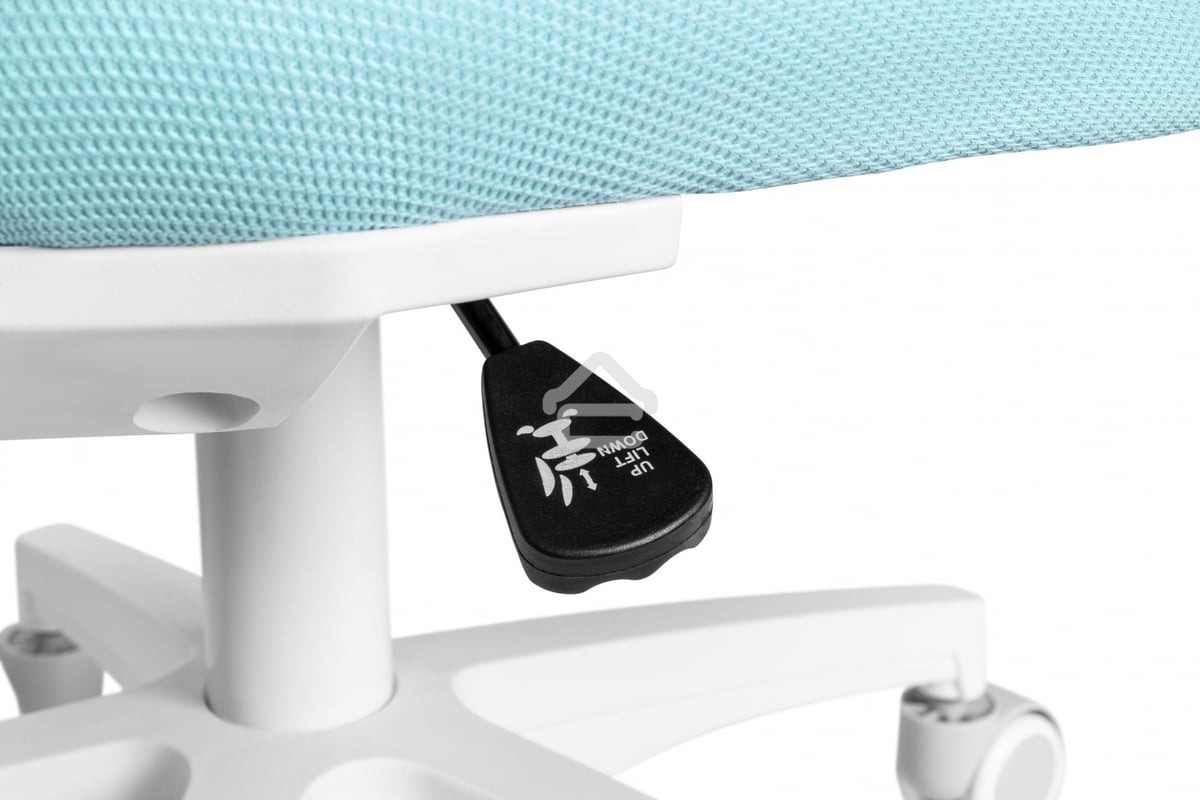 Кресло детское Cactus CS-CHR-3594BL голубой, крестов. пластик белый