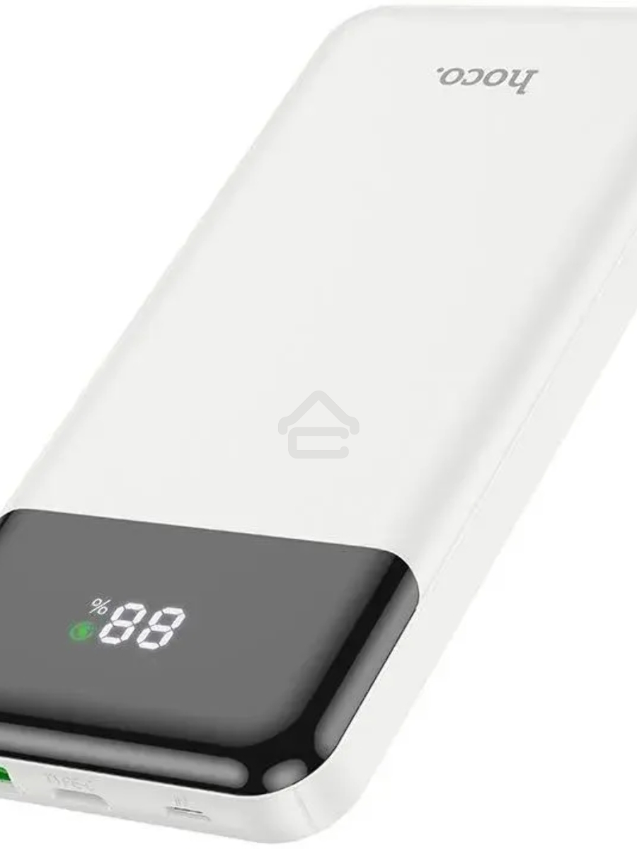 Мобильный аккумулятор Hoco J102 Cool figure 10000mAh QC3.0/PD3.0 20W 3A USB-A/USB-C белый (J102 COOL FIGURE WHITE)