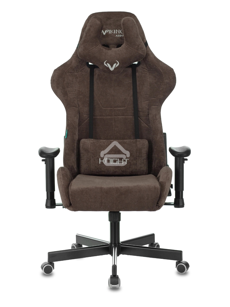 Кресло игровое Бюрократ VIKING KNIGHT LT10 FABRIC коричневый крестовина металл/пластик