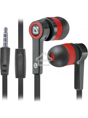 Наушники Defender Pulse 420 черный/красный