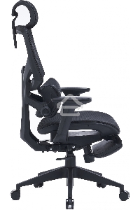 Кресло компьютерное Cactus CS-CHR-MC01-BK черный, сетка, эко.кожа, с подголов. крестов. пластик