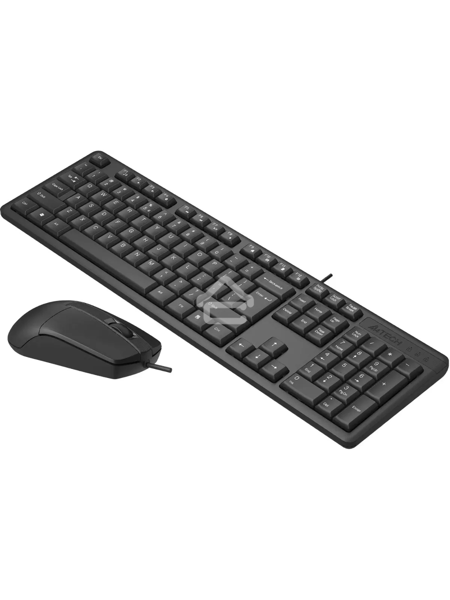 Клавиатура + мышь A4Tech KR-3330S клав:черный мышь:черный USB