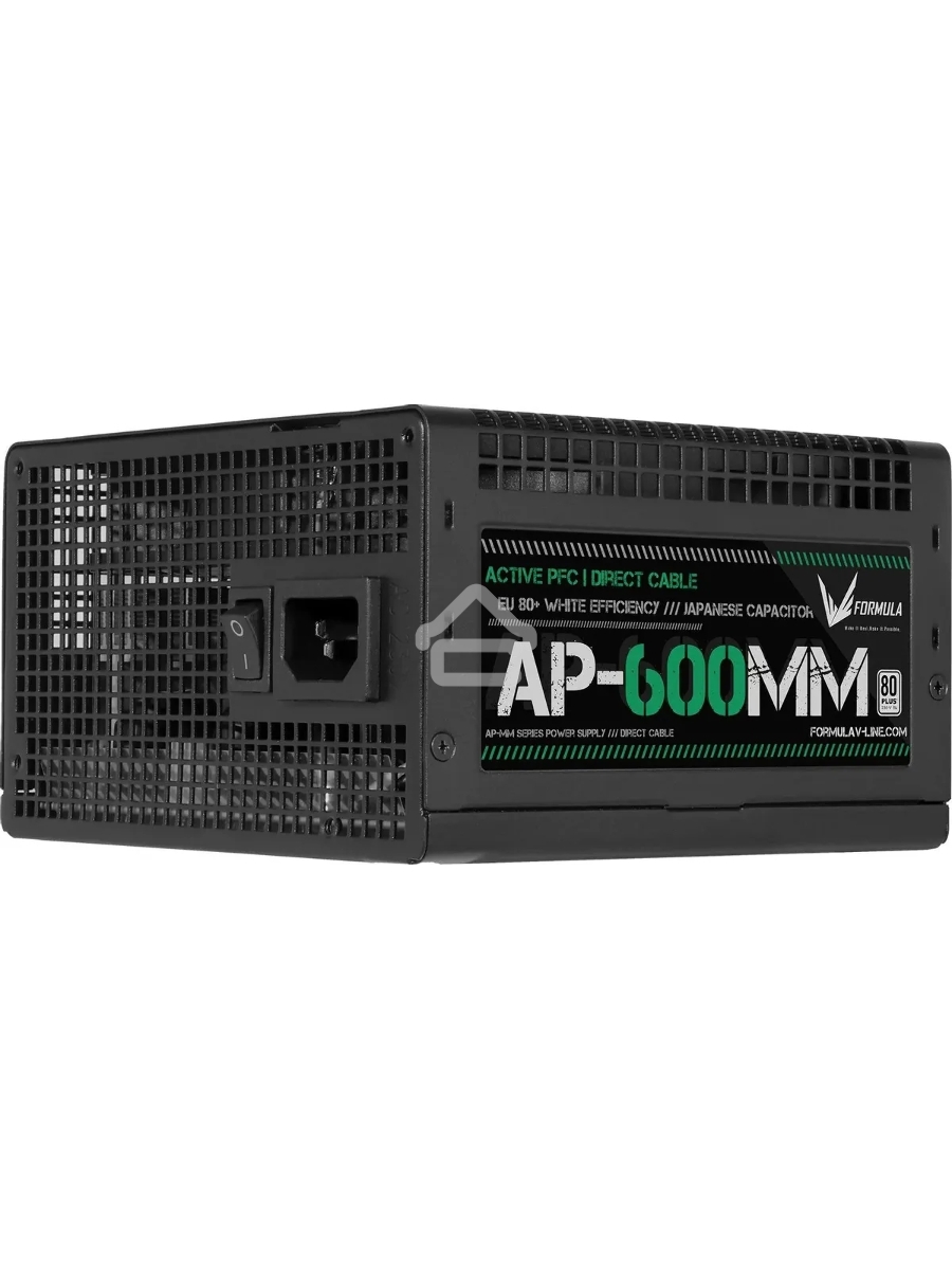 Блок питания Aerocool / Formula ATX 600W AP-600ММ 80 PLUS WHITE (20+4pin) APFC 120mm fan 6xSATA RTL