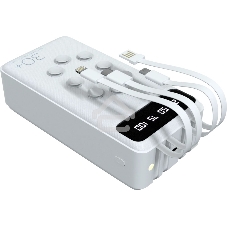 Портативный аккумулятор 30000mAh Smart 2USB 2.1A More choice PB42S-30, белый