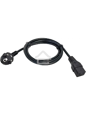 Шнур питания ITK PC-C19D-2M C19-Schuko проводник.:3x1.5мм2 2м 230В 16А (упак.:1шт) черный