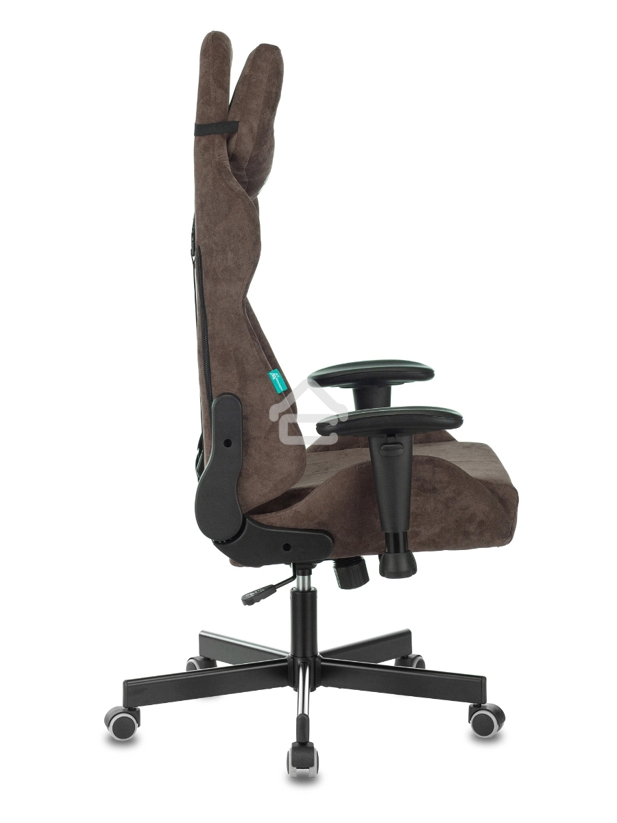 Кресло игровое Бюрократ VIKING KNIGHT LT10 FABRIC коричневый крестовина металл/пластик