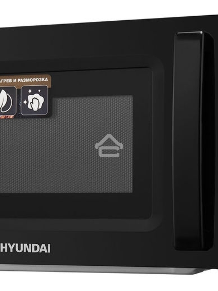 Микроволновая печь Hyundai HYM-M2008 черный, 20 л, 700 Вт, переключатели - поворотный механизм