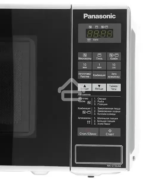 Микроволновая печь Panasonic NN-GT264MZPE серебристый/черный, 20 л, 800 Вт, переключатели - сенсор