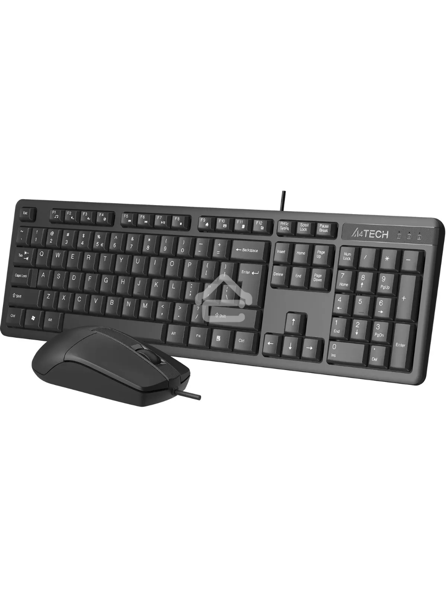 Клавиатура + мышь A4Tech KR-3330S клав:черный мышь:черный USB