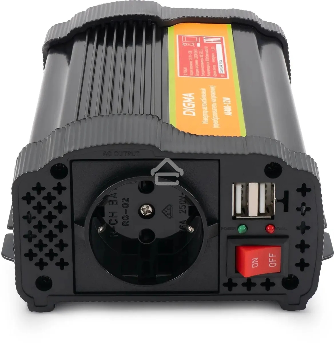 Автоинвертор Digma AI400-12W 400Вт