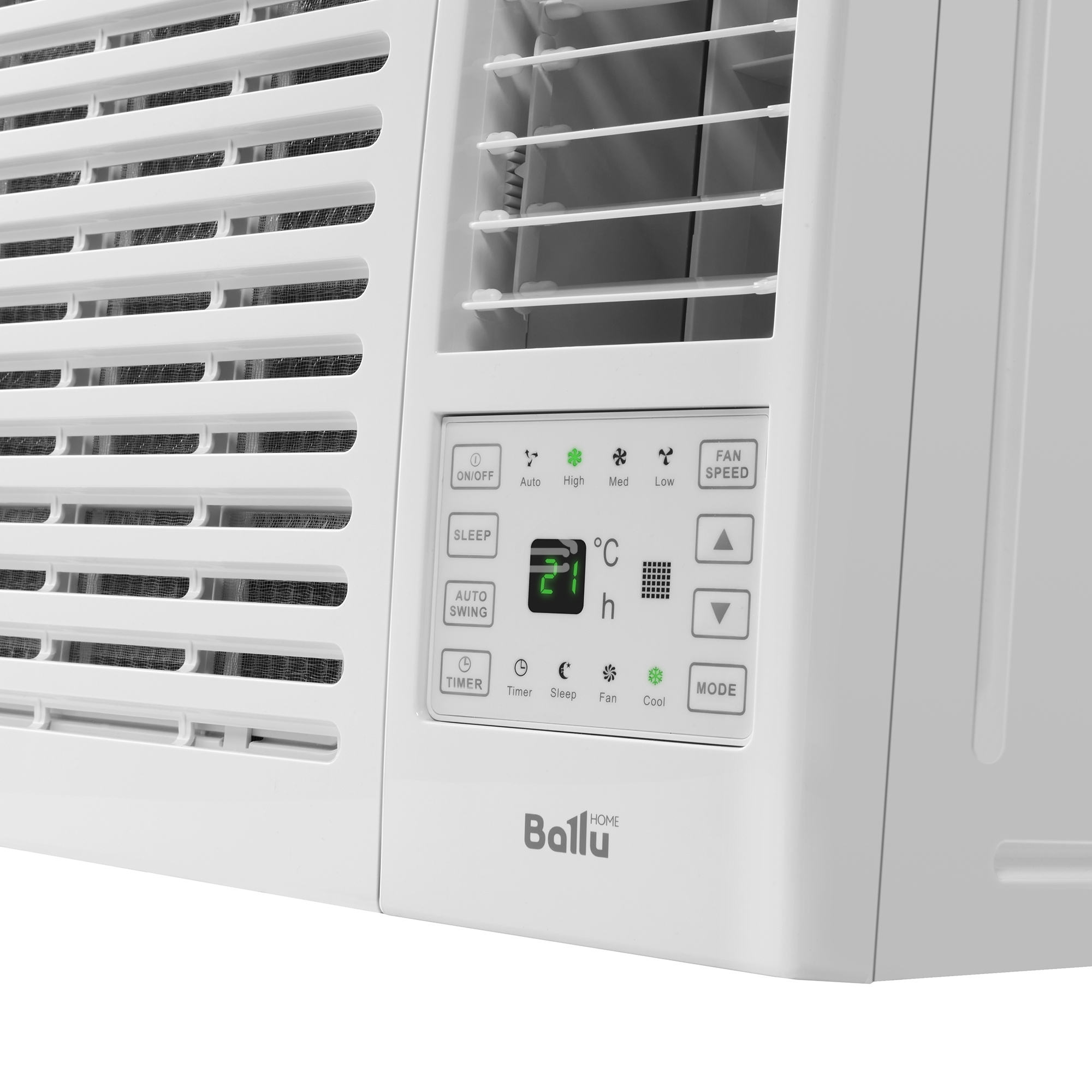 Кондиционер оконный Ballu BWC-09 AC 9000 BTU, 24 м², 49 дБ, охлаждение, осушение, белый