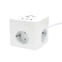 Сетевой фильтр Cablexpert Cube CUBE-3-CU3-W-1.5, 3р, 10А, 1xType-C PD, 3xUSB, 1.5м, ур.защиты 4+, белый, коробка