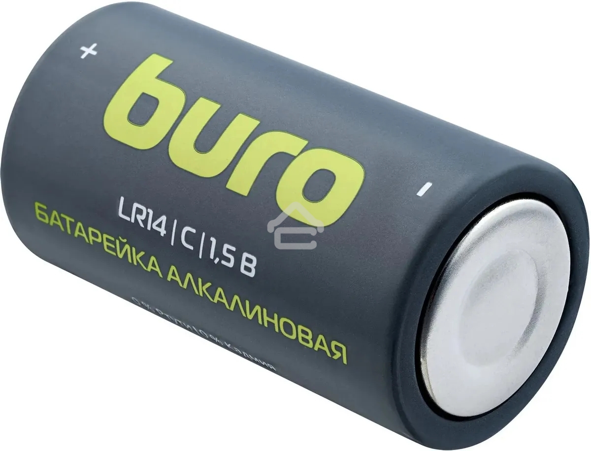 Батарея Buro Alkaline LR14 C 7500mAh (2шт) блистер, 1.5 В