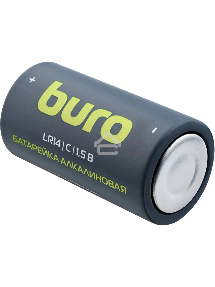 Батарея Buro Alkaline LR14 C 7500mAh (2шт) блистер, 1.5 В