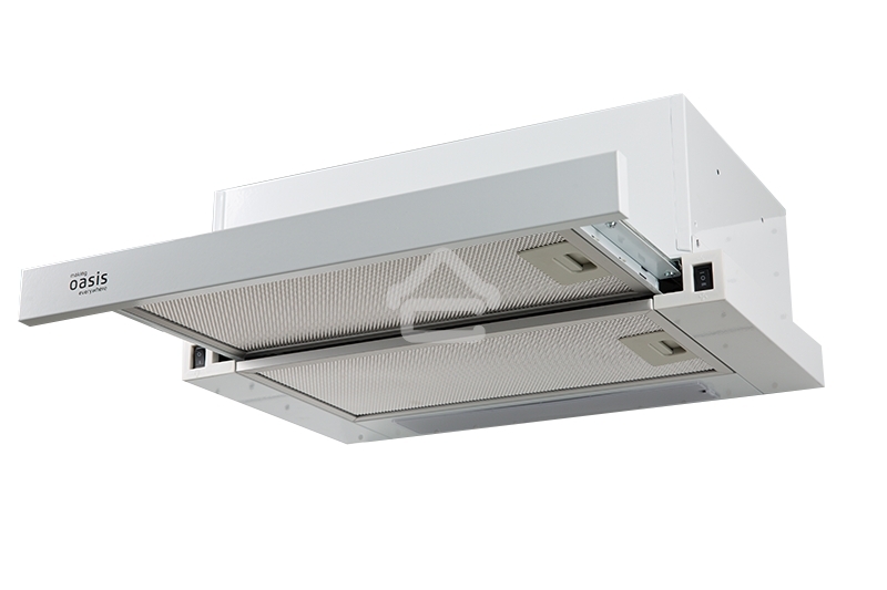Вытяжка встраиваемая телескопическая Oasis UV-50W (F) белый, 50 см, 500 куб. м/ч, 44 дБ