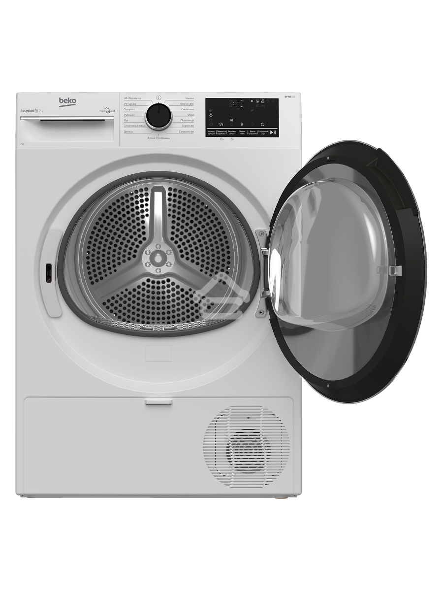 Сушильная машина Beko B3T47238 белый, 7 кг, сушка - тепловой насос, программ - 15, 59.7 x 84.6 x 54.3 см