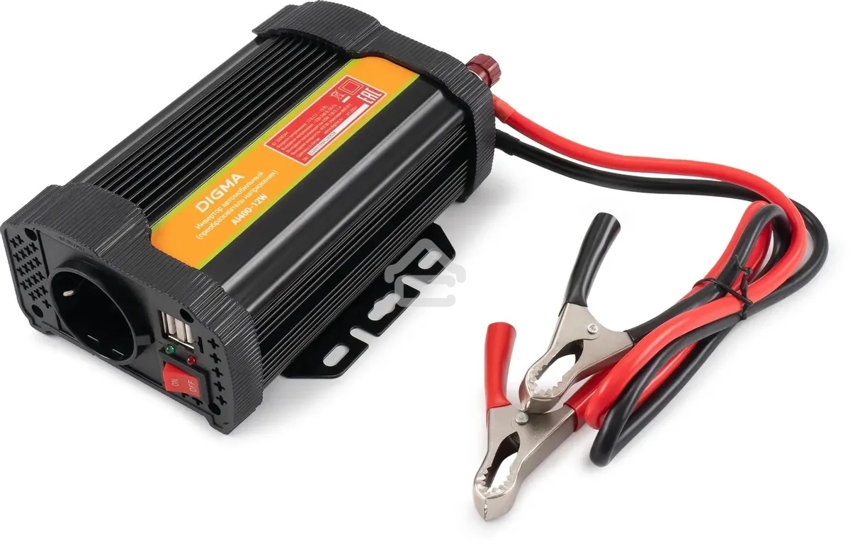 Автоинвертор Digma AI400-12W 400Вт