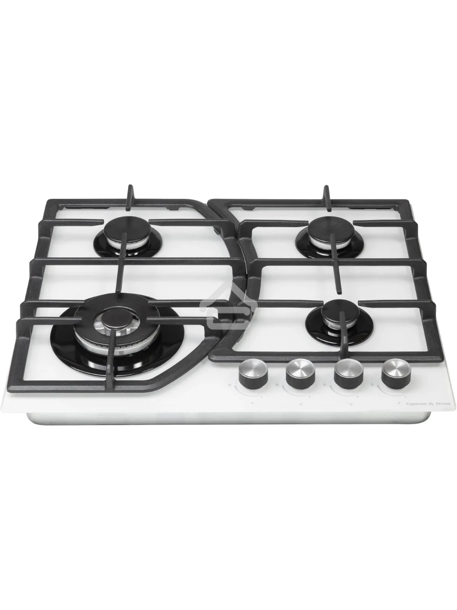 Газовая варочная панель Zigmund & Shtain M 27.6 W независимая, белый