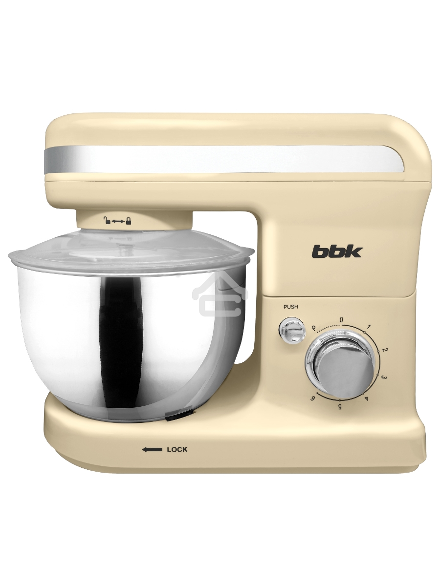 Миксер планетарный BBK KBM1401 бежевый, 1500 Вт, 4 л