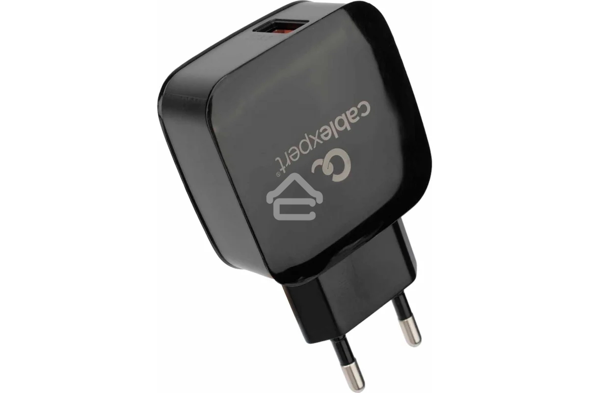 Сетевое зарядное устройство Cablexpert MP3A-PC-41, 18Вт, 3А, быстрая зарядка QC3.0, 1 порт USB, черный, пакет
