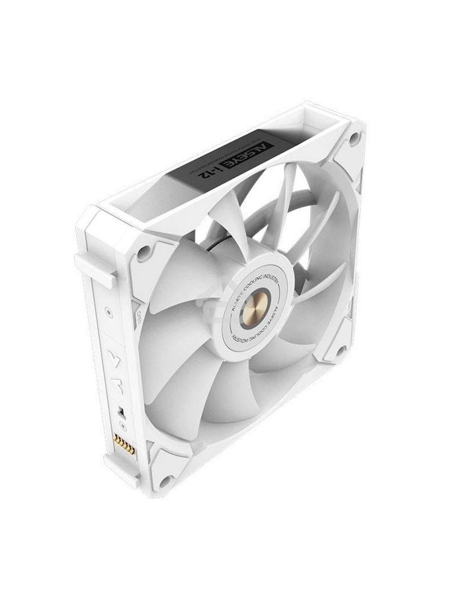 Вентилятор для корпуса Alseye i12W белый, 120 мм, 1800 об/мин, 33.2 дБ, 4 pin