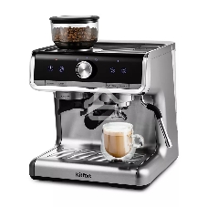 Кофеварка рожковая Kitfort КТ-789 серебристый, зерновой/молотый, 2.8 л, 1550 Вт, 15 Бар