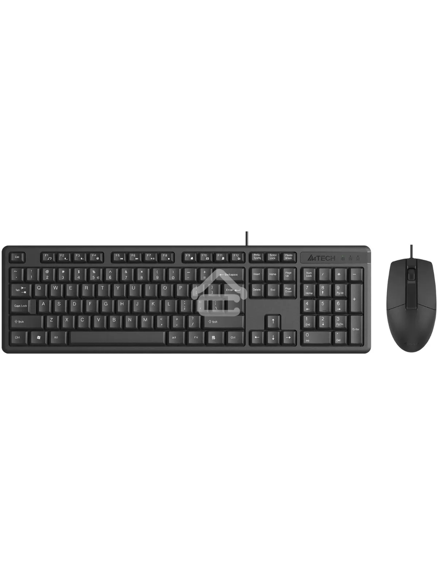 Клавиатура + мышь A4Tech KR-3330S клав:черный мышь:черный USB