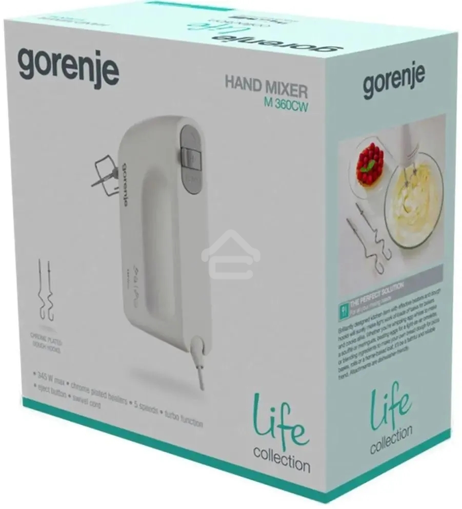 Миксер ручной Gorenje M360CW 345Вт белый