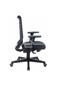 Кресло руководителя Бюрократ EXPERT TW-01 черный 38-418, сетка/ткань, с подголов. крестовина пластик