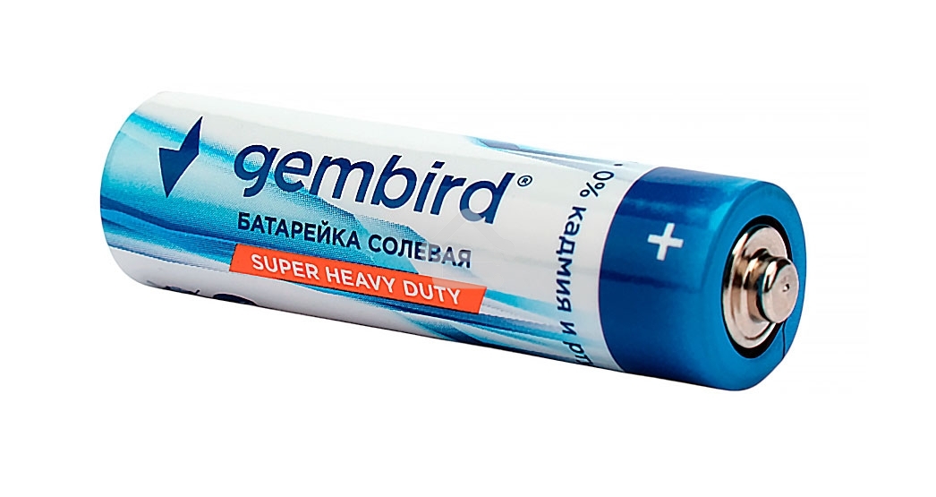 Батарейки солевые Gembird GB-R6P-24B, тип AA, 24шт, коробка