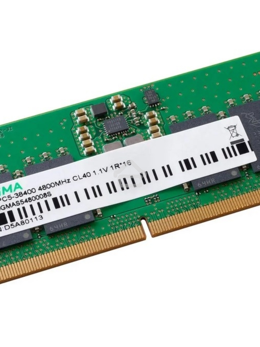 Оперативная память Digma, DDR5, 8GB (1x8GB), 4800MHz, CL40, SO-DIMM