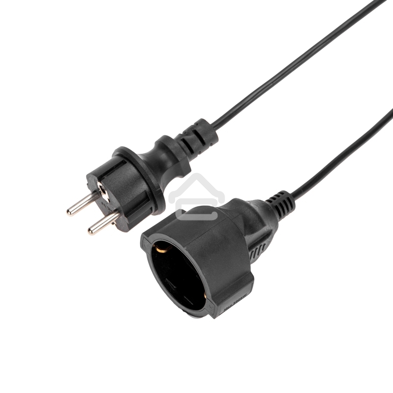 Удлинитель-шнур PROconnect на рамке ПВС 3х0,75мм², 20 м, с/з, 6А, 1300Вт, IP20, черный