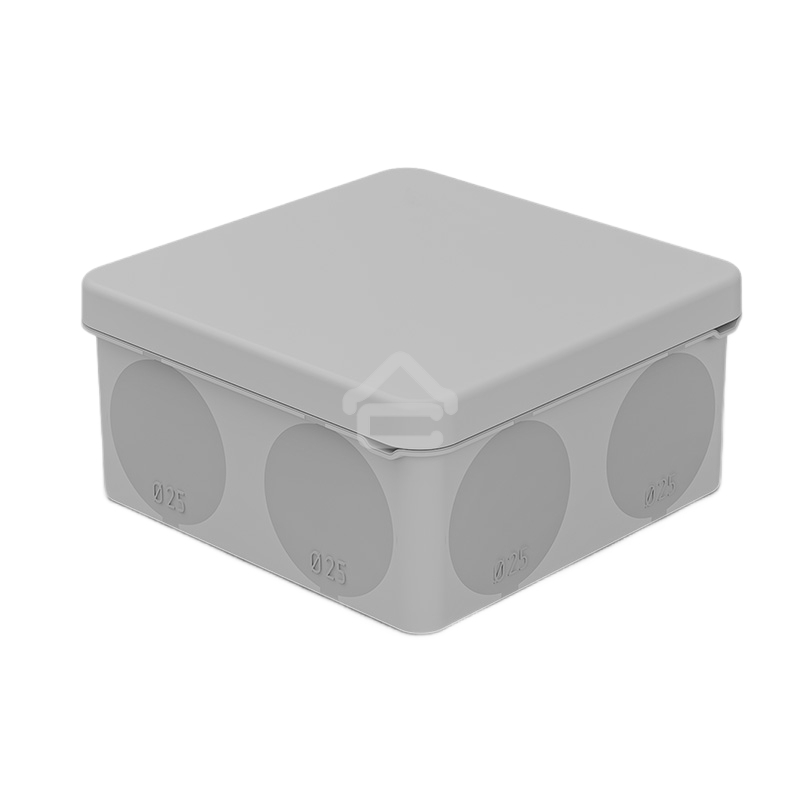 Коробка распаячная Rexant для прямого монтажа ОУ, HF, 100х100х50мм, IP67 (мембранные вводы)