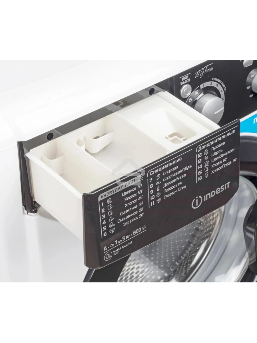 Стиральная машина Indesit EWSB 5085 BK CIS белый, загрузка фронтальная 5 кг, 800 об/мин., класс: А