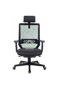 Кресло руководителя Бюрократ EXPERT TW-01 черный 38-418, сетка/ткань, с подголов. крестовина пластик