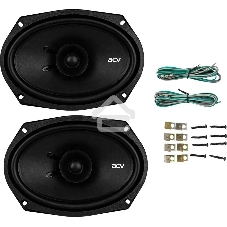 Колонки автомобильные ACV PD-691 (без решетки) 240Вт 91дБ 4Ом 16x23см (6x9дюйм) (ком.:2кол.) коаксиальные однополосные