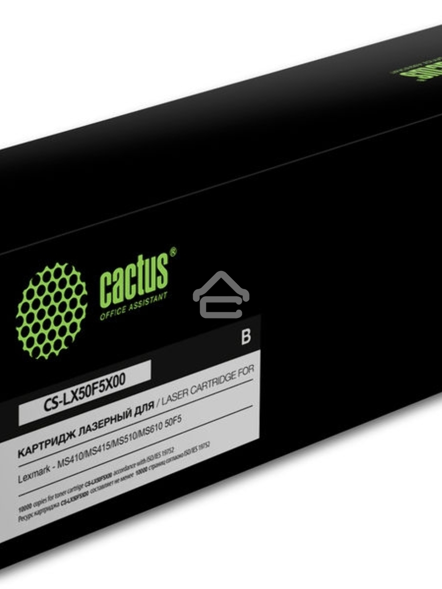 Картридж лазерный Cactus CS-LX50F5X00 50F5X00 черный (10000стр.) для Lexmark MS410/MS415/MS510
