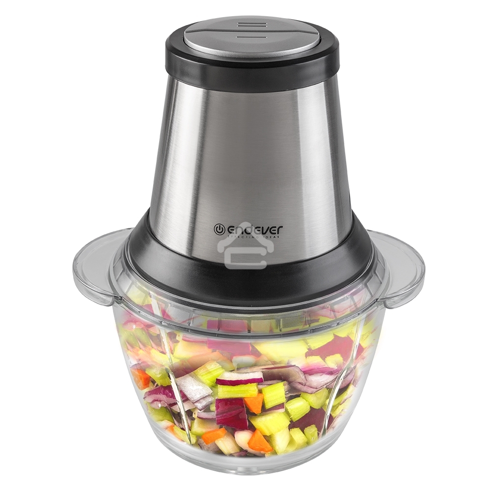 Измельчитель Endever Sigma-130, стальной, 700 Вт, объем чаши 1,2 л, два двойных лезвия, 8 шт/уп