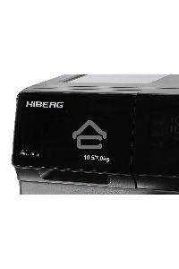 Стирально-сушильная машина HIBERG i-DDQ9-10714 Sd темно-серый, загр. фронтальная макс.: 10,5 кг 1400 об/мин класс: А+++