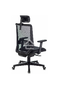 Кресло руководителя Бюрократ EXPERT TW-01 черный 38-418, сетка/ткань, с подголов. крестовина пластик