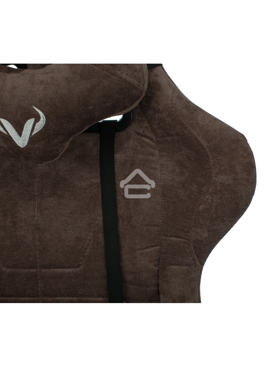 Кресло игровое Бюрократ VIKING KNIGHT LT10 FABRIC коричневый крестовина металл/пластик