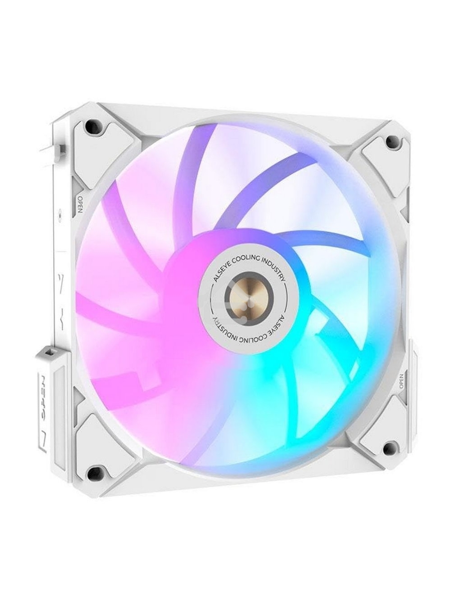 Вентилятор для корпуса Alseye i12W белый, 120 мм, 1800 об/мин, 33.2 дБ, 4 pin
