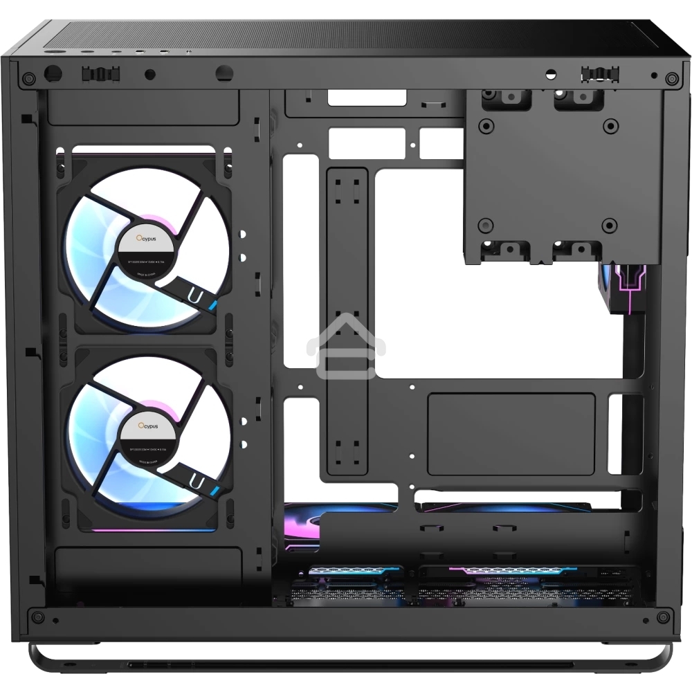 Компьютерный корпус Ocypus Iota C70 BK ARGB ATX/win/black/6 ARGB fans/no PSU/Tempered Glass