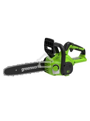 Цепная пила аккумуляторная GreenWorks G24CS25K4, 24V, 25см, c АКБ 4Ач и ЗУ (2007707UB)