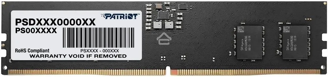 Оперативная память Patriot Signature, DDR5, 32GB (1x32 GB), 5600 MHz, CL46, DIMM