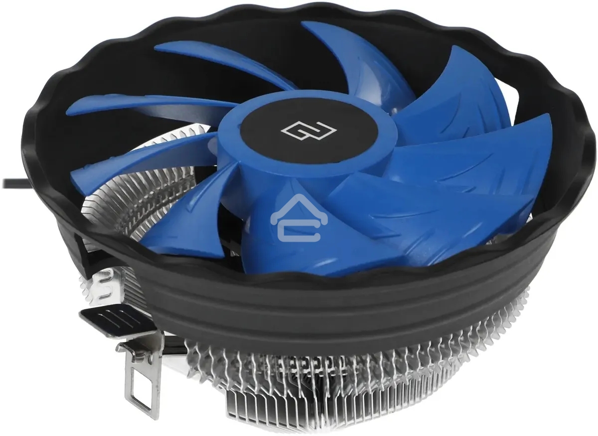 Кулер для процессора Digma D-CPC95-2 синий/черный, 120 мм, алюминий, 1500 об/мин, 29 дБ, 3 pin, 95 Вт, 66 мм